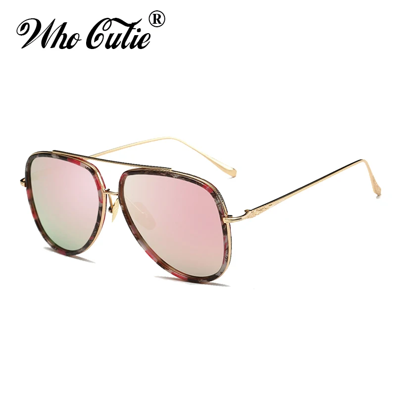 WHO CUTIE винтажные авиационные солнцезащитные очки мужские фирменный дизайн 2019