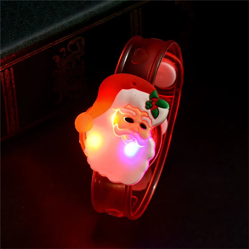

Christmas Santa Claus Light Flash Toys Wrist Hand Take Dance Party Dinner Party Luminous Toys Gift for kids Dropshipping ye11.16