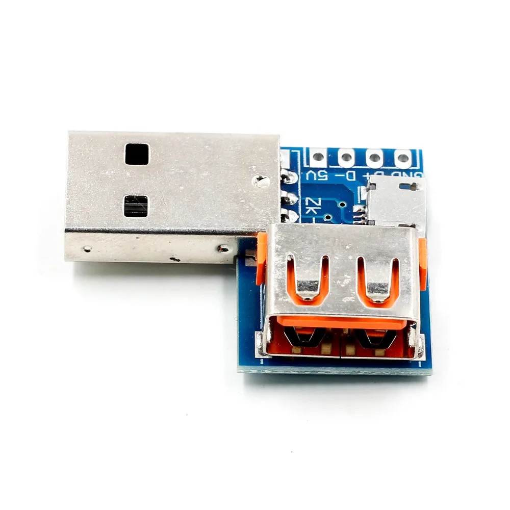 USB конвертер Стандартный USB мама к папа микро USB к 4P клеммный адаптер плата 2,54 мм