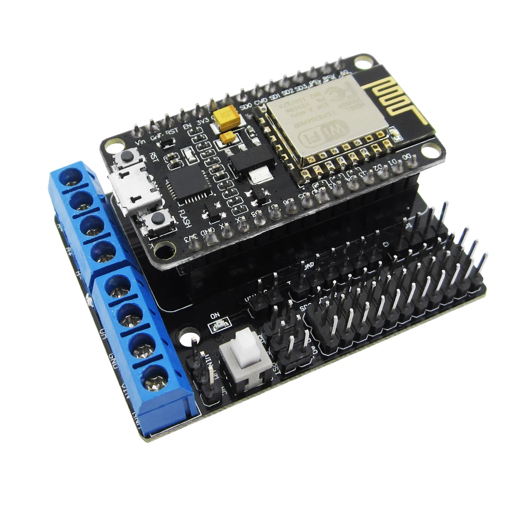 Комплект разработки NodeMCU + Защитный двигатель esp wifi esp8266 esp-12e 12e комплект diy rc