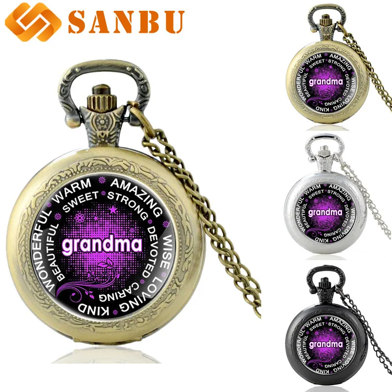 Ретро бронзовые кварцевые карманные часы к бабушке винтажные классические