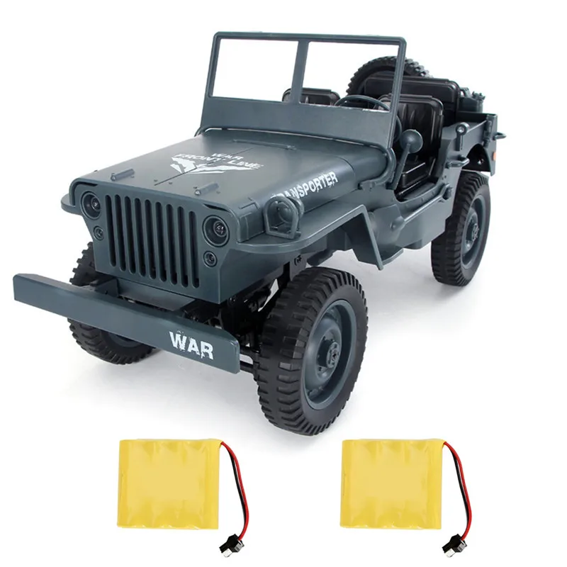 Blue 2 battery JJRC Q65 Мини RC Автомобиль 2,4 г 1/10 джедай пропорциональный 15 км/ч дистанционное управление гусеничный военный RC автомобиль с фонарь со светодиодами игрушки - Цвет: Blue 2 battery
