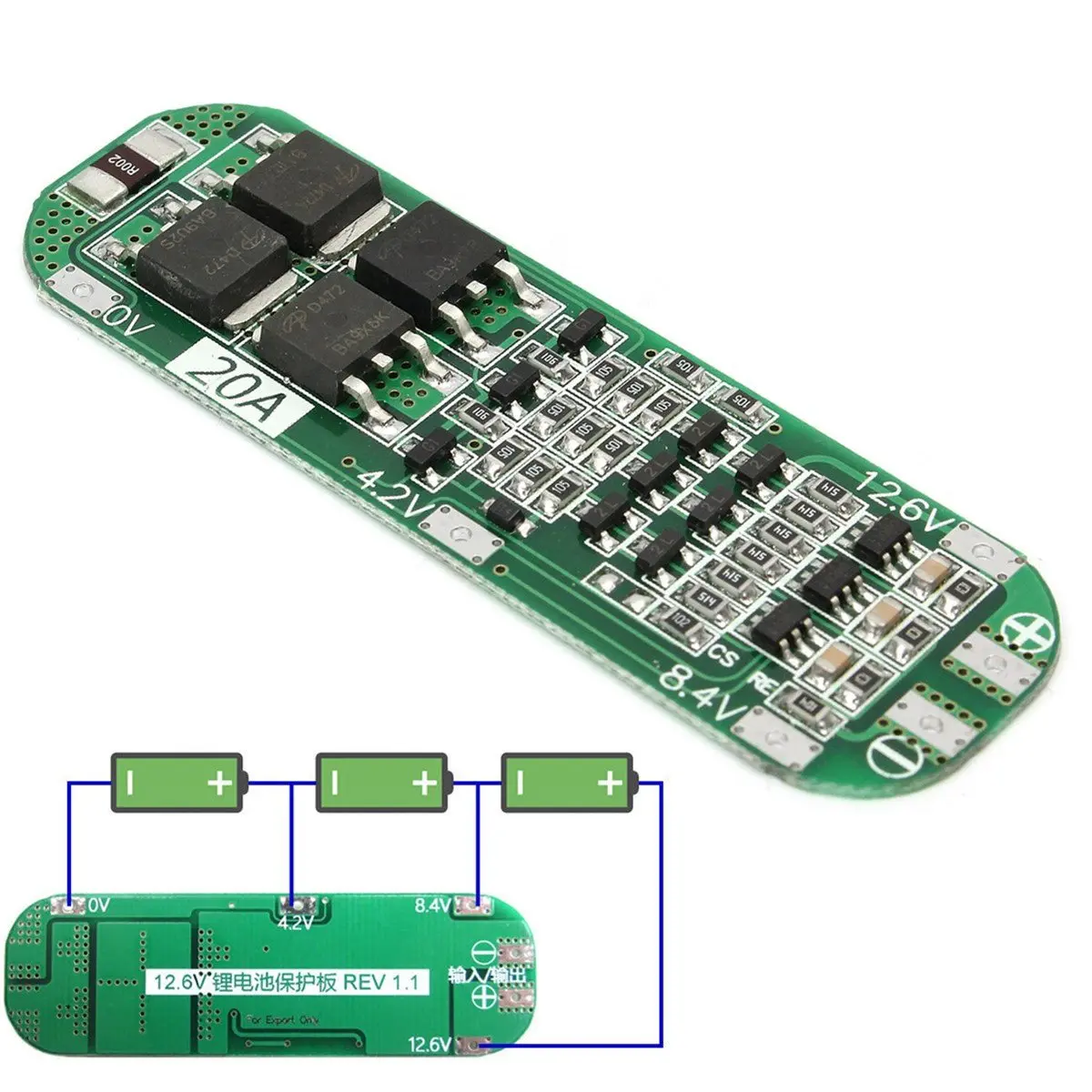 5 шт. 3S 20A литий ионная литиевая батарея 18650 зарядное устройство 12 6 в ячейка 64x20x3 4
