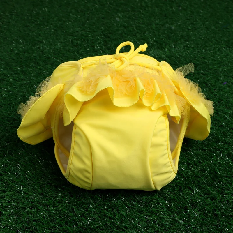 Многоразовый детский купальник с кружевом регулируемый купальный костюм для