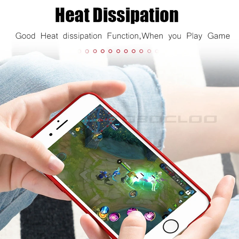 Дышащие чехлы для iPhone 6 6S 7 7Plus 8 Plus X XS MAX XR i8 i7 7P тонкий ультра жесткий ПК отверстие