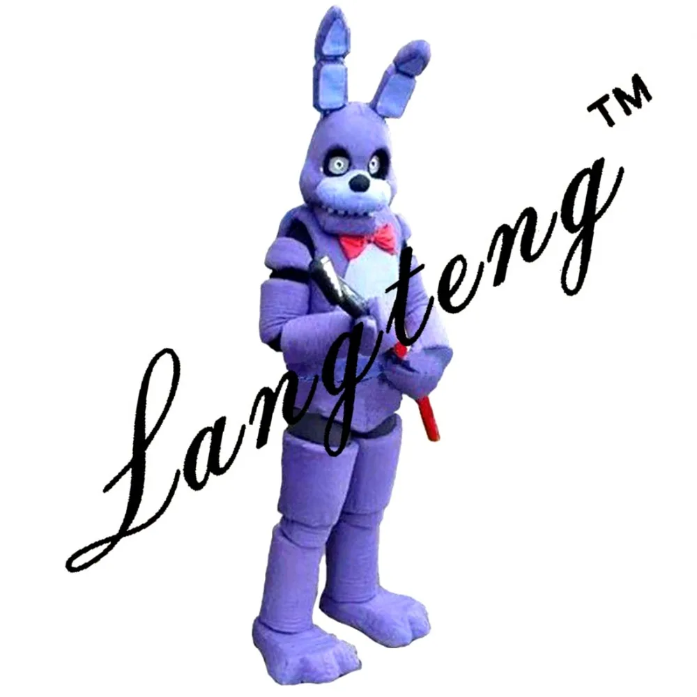 Five nights at Freddy's FNAF/игрушка жуткий фиолетовый Банни Маскоты костюмы для взрослых Рождество Хэллоуин наряд