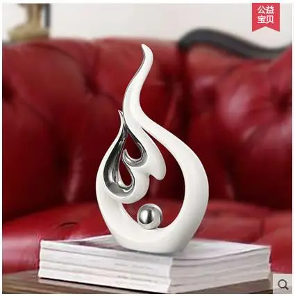 Минималистичный керамический дизайн на удачу с сильным пламенем домашний декор