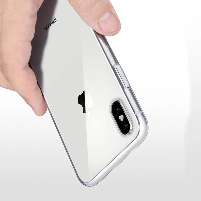 Для iPhone X Case LONGNEWS тонкий чехлов из термопластичного полиуретана (TPU) Обложка для