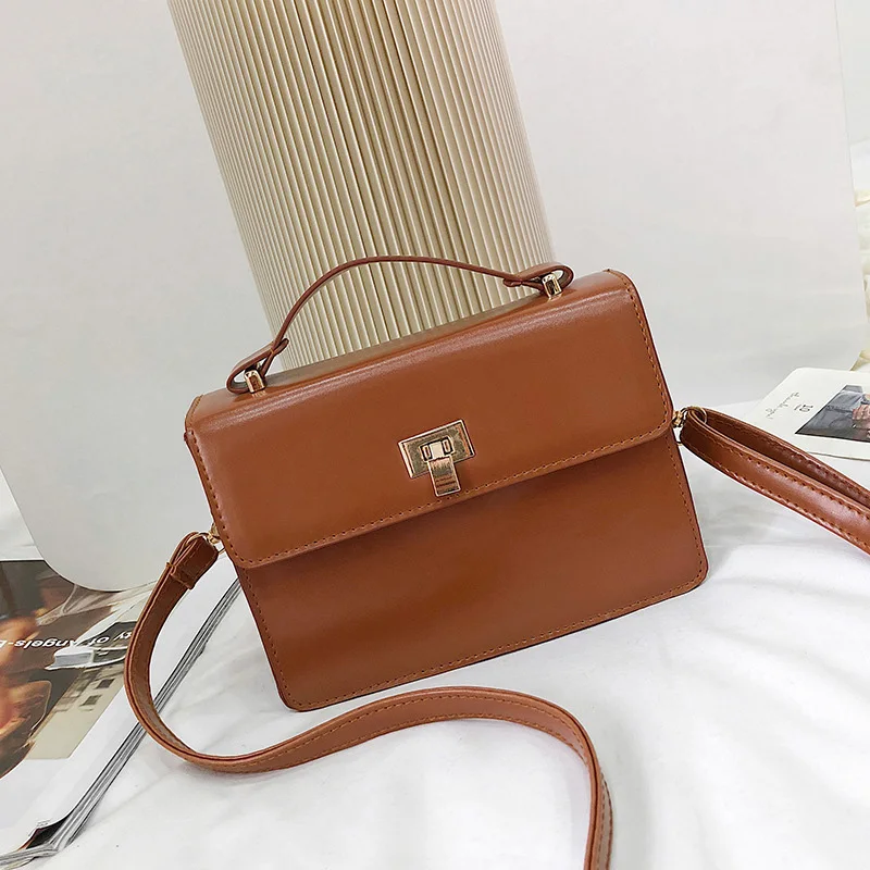 Простая из искусственной кожи Малый Flap Crossbody Bag для Для женщин Роскошные Сумки