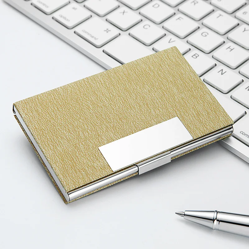 Металлический RFID блокирующий держатель визитной карточки из нержавеющей стали