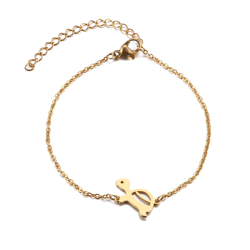 Какана милый маленький Tur золотистого и серебристого цвета Pulseira Feminina браслет из нержавеющей стали для женщин Lover's обручальные ювелирные изделия