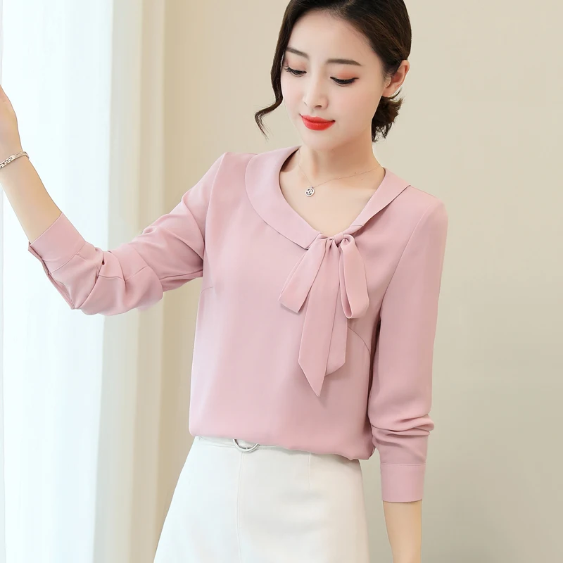 

Cheap wholesale 2018 new summer Hot selling women's fashion casual chiffon shirt FW8
