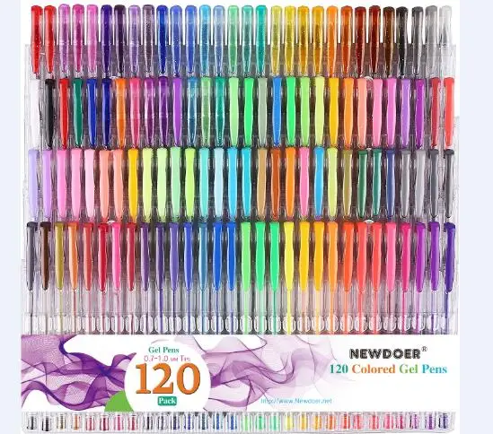 100 цветов/набор гелевых ручек ed со складным чехлом для взрослых цветные книги