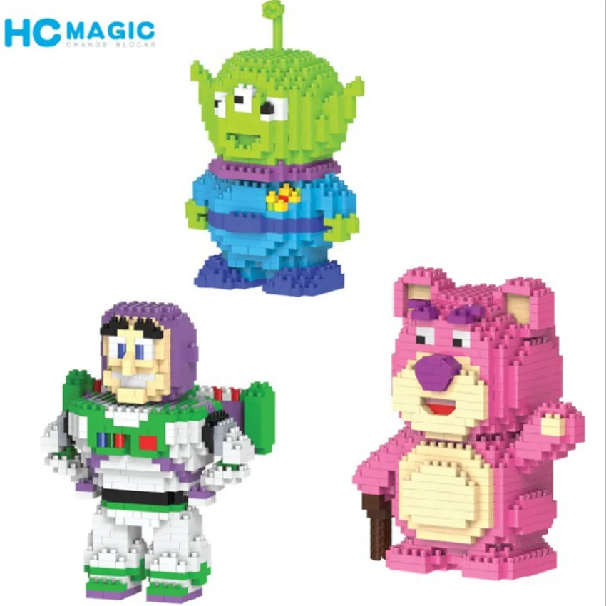 HC Magic alien DIY Мини здание нано космический человек блоки Детская игрушечная