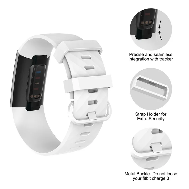 Сменные ремешки для умных часов Fitbit Charge 3 высококачественный спортивный ремешок