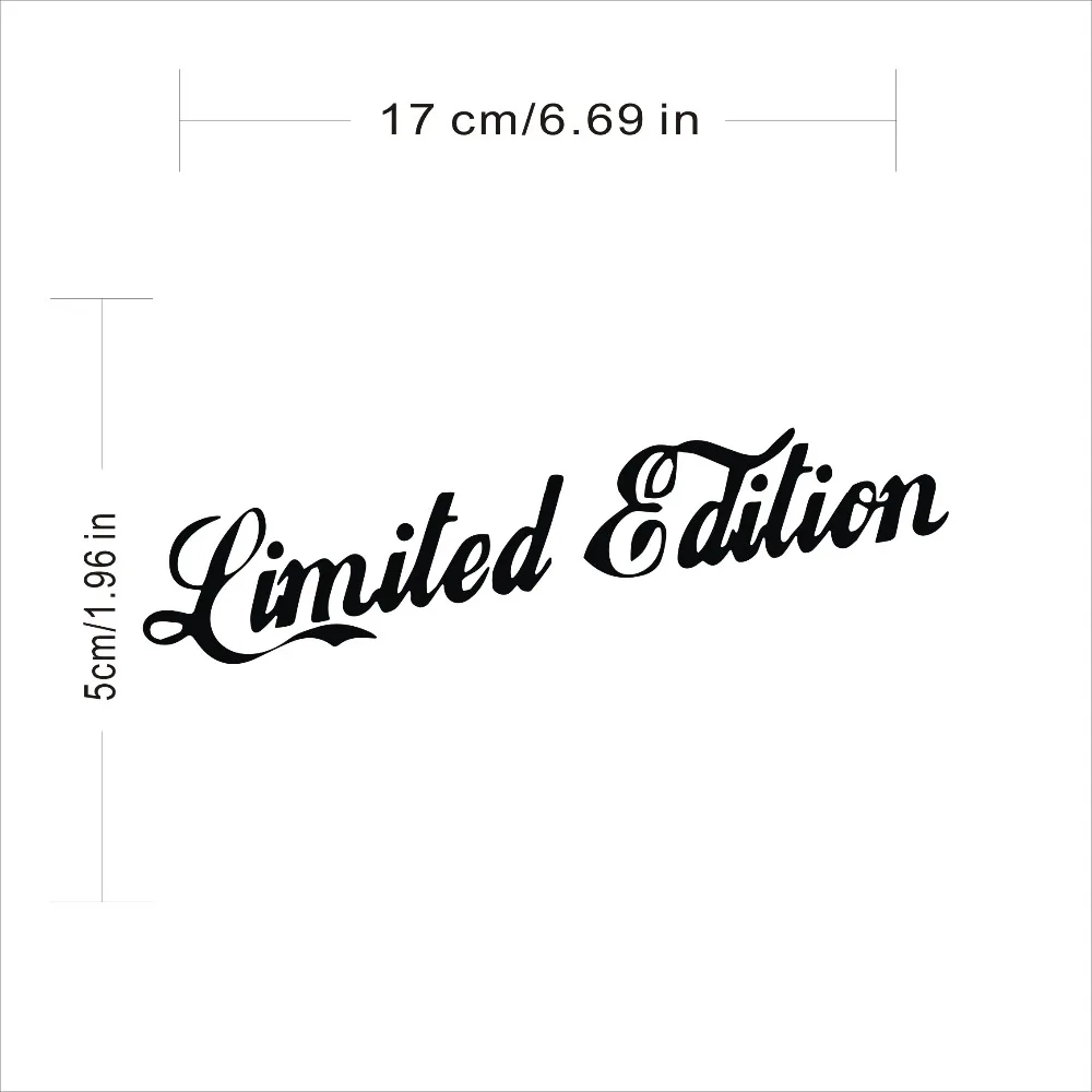 Car Window 17*5CM Vinyl Bumper Sticker Limited Edition Creative Motor Laser Stickers And Decals Styling Accessories | Автомобили и
