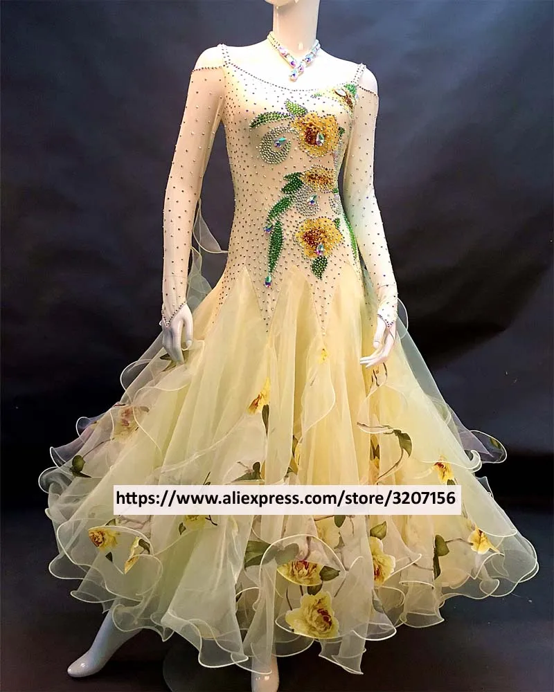 Стандартные Бальные платья для танцев женщин 2017 Новый дизайн высокое качество