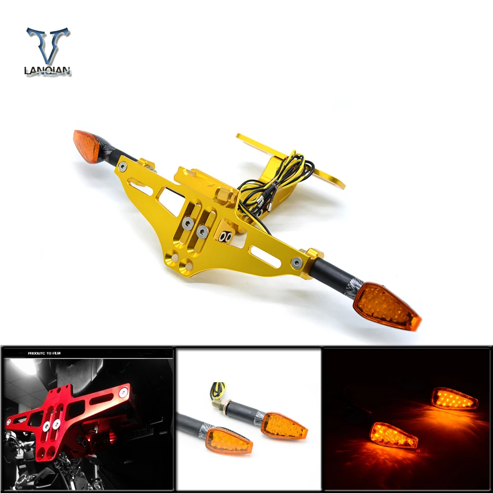 Универсальный мотоцикл светодиодный свет регулируемый Multi угол Fender Eliminator