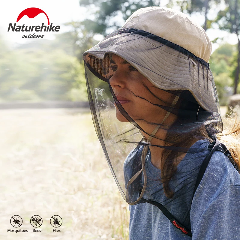 Naturehike High Visibility Packable Mosquito Head Net Mesh Insect Netting Bug Face Shield Soft Durable Fly Screen Protection |