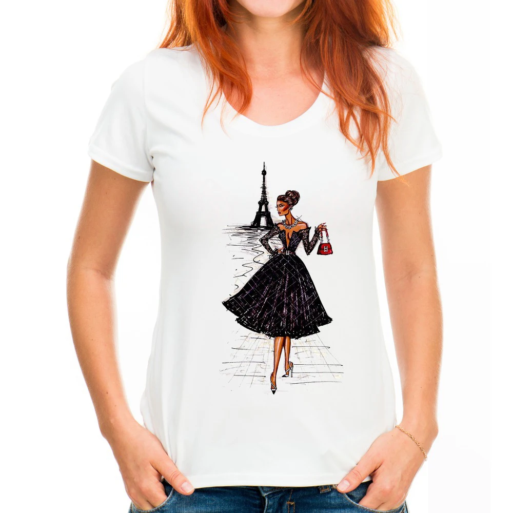Винтажная модная женская футболка топ в стиле ретро|fashion women t shirt|womens fashion shirtswomen