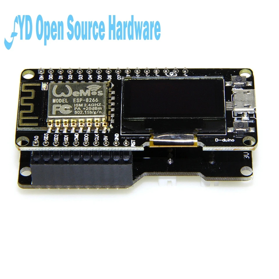 1 шт. обновленная версия NODEMCU Wi-Fi ESP8266 ESP-12F с 3 дюймов OLED | Электронные компоненты и