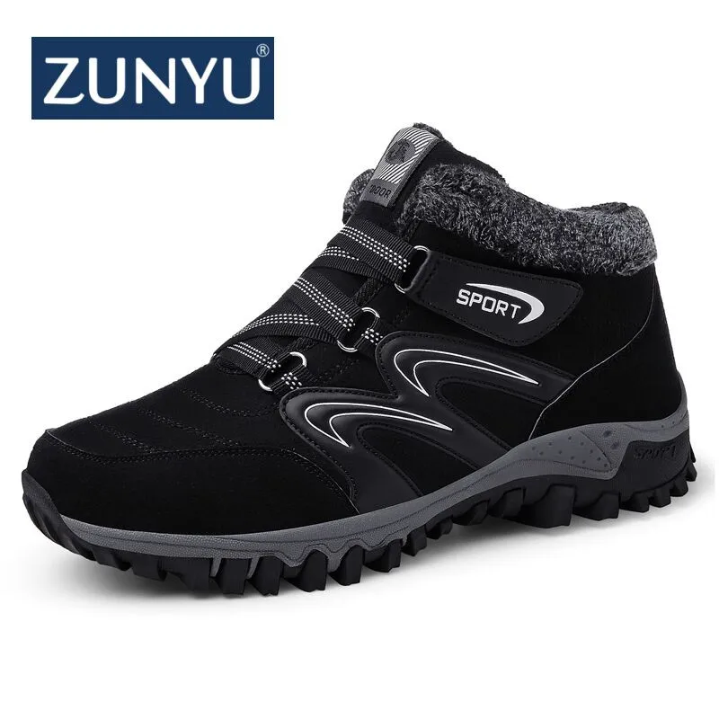ZUNYU новые парные ботинки унисекс модные мужские зимние для снега сохраняющие