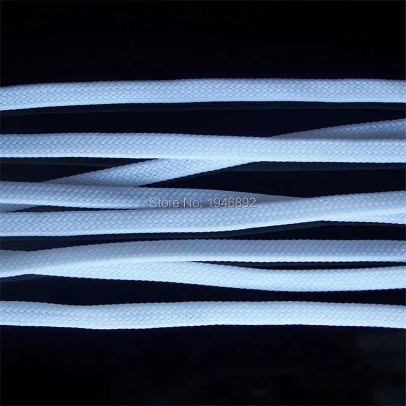 

White - High quality 4mm Braided PET Expandable Sleeving High Density Sheathing Plaited Cable Sleeves
