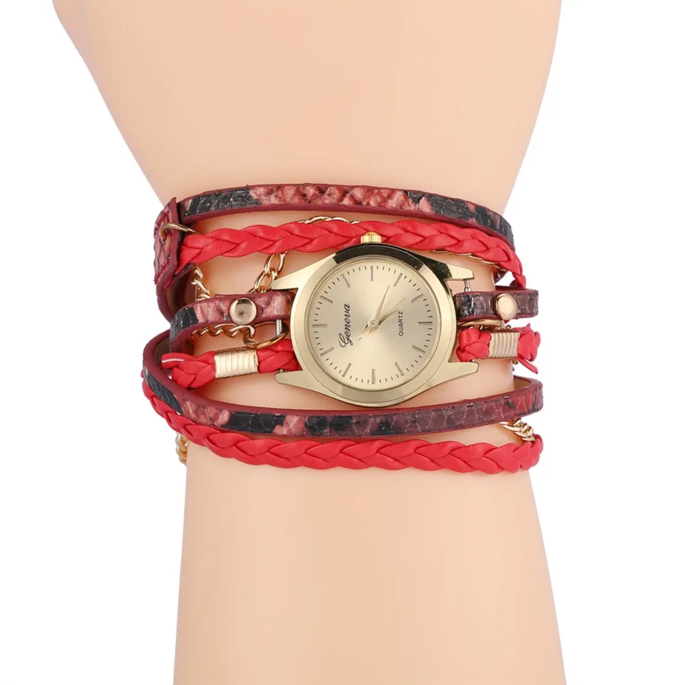 Женские часы браслет Relojes Mujer винтажные наручные с плетеным плетением кварцевые