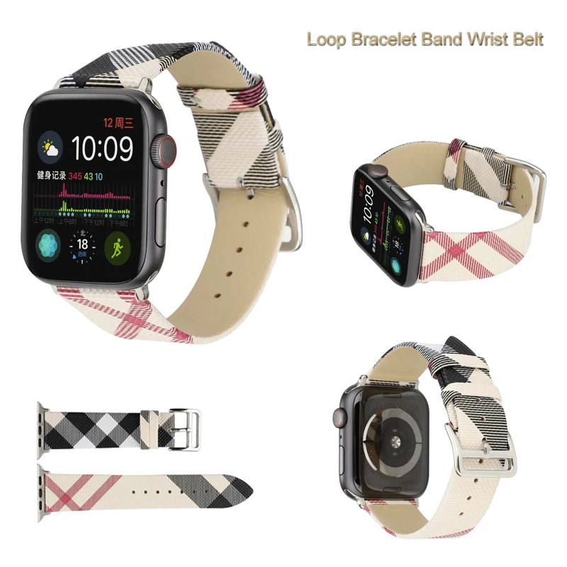 Ремешок из натуральной кожи для Apple Watch Band 44 мм 40 42 38 браслет петля iwatch 4 3 2 1