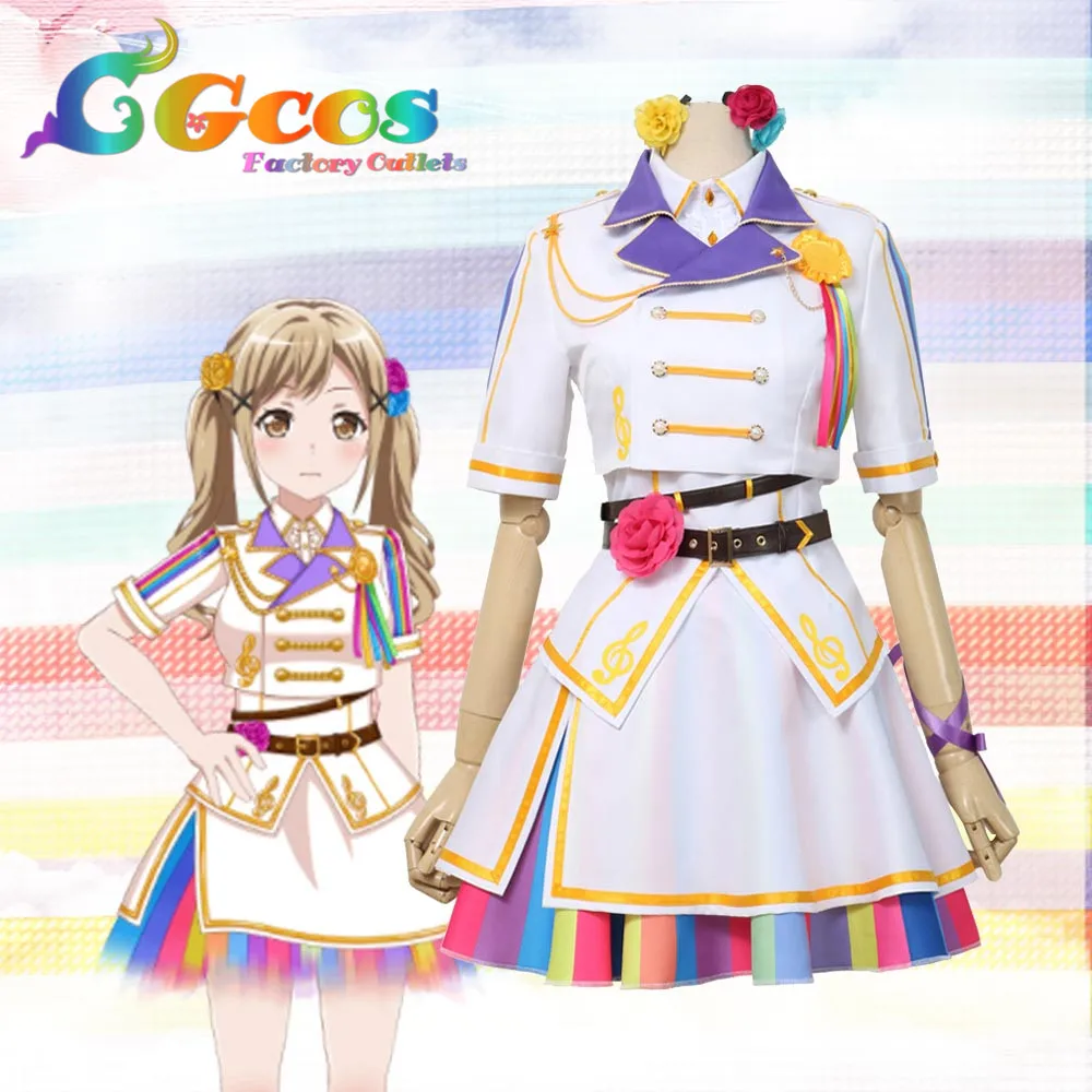 CGCOS Бесплатная доставка Косплэй костюм Bang Dream! Поппин вечерние 9th один круговой