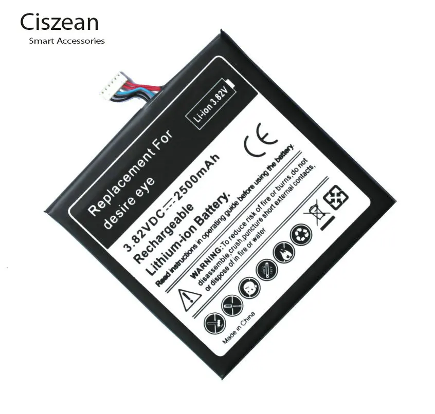 5 шт./лот 2500 мАч B0PFH100 запасная батарея для HTC desire eye M910X M910n батареи Batteria Batterij|battery for