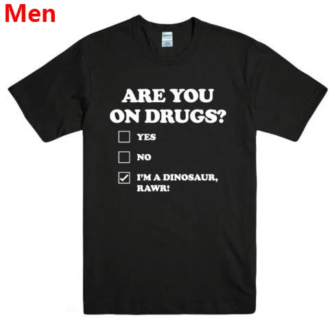 

Футболка мужская с надписью «ARE YOU ON Drug»