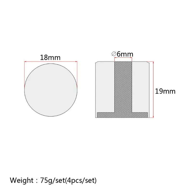 

OOTDTY Guitar Knob Metal V T Pot Cover Flat Top D6mm 4pcs