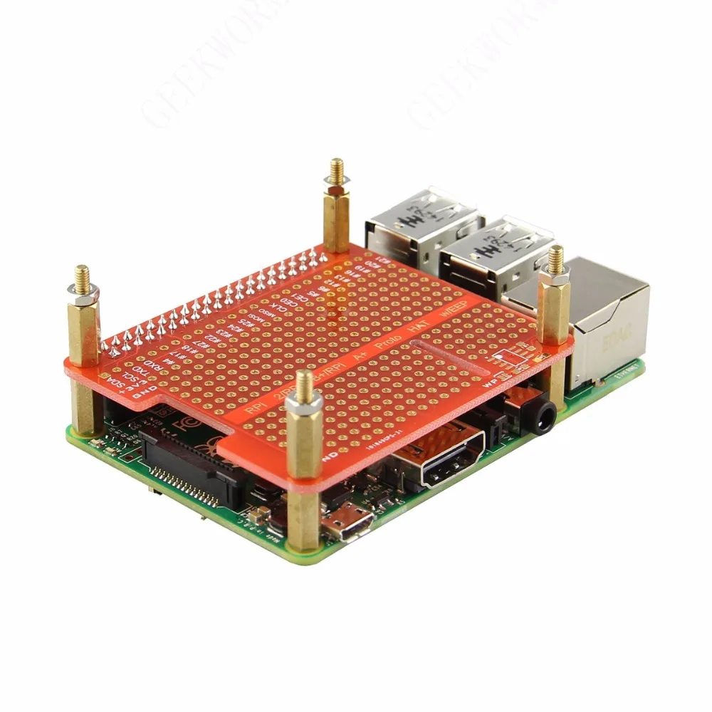 Geekworm 10 шт./партия Raspberry Pi 3 Model B/2B Hat M2.5(11 мм корпус+ 6 мм винт) шестигранный латунный противостоящий цилиндр+ винт+ Гайка Наборы