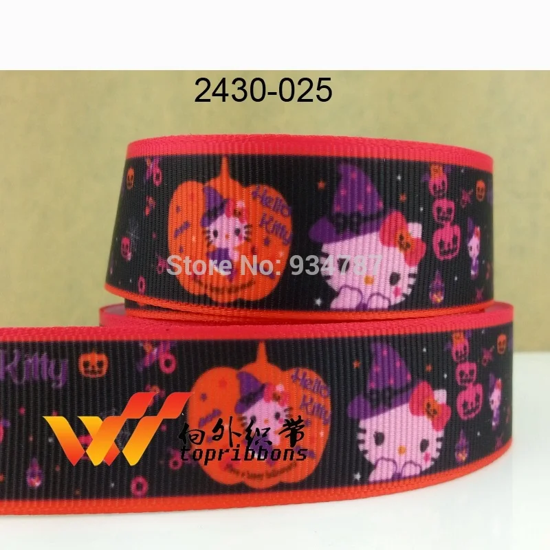 Бесплатная доставка 50 ярдов мультяшная лента напечатанная grosgrain 2653 | Дом и сад