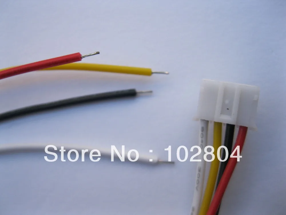 300 шт. PH 2 0 мм 4-контактный Женский поляризованный разъем с 26AWG 7 9 дюйма 200 поводки |