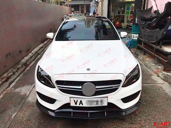 Z-ART углеродное волокно аэродинамический комплект для Mercedes benz W205- тюнинг тела комплект для Mercedes Benz C Класс