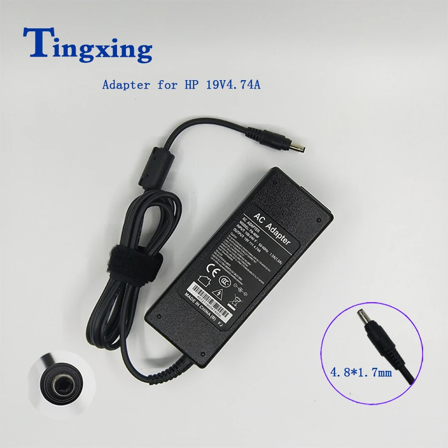 

19V 4.74A 4.8*1.7mm 90W Laptop AC Power Adapter Charger For HP Compaq Pavilion DV7 DV5 Presario HP A900 CQ40 CQ45 CQ50 CQ50-100