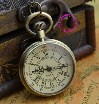 

wholesale buyer price good quality fashion yellow face lady women girl quartz bronze vintage classical pocket watch