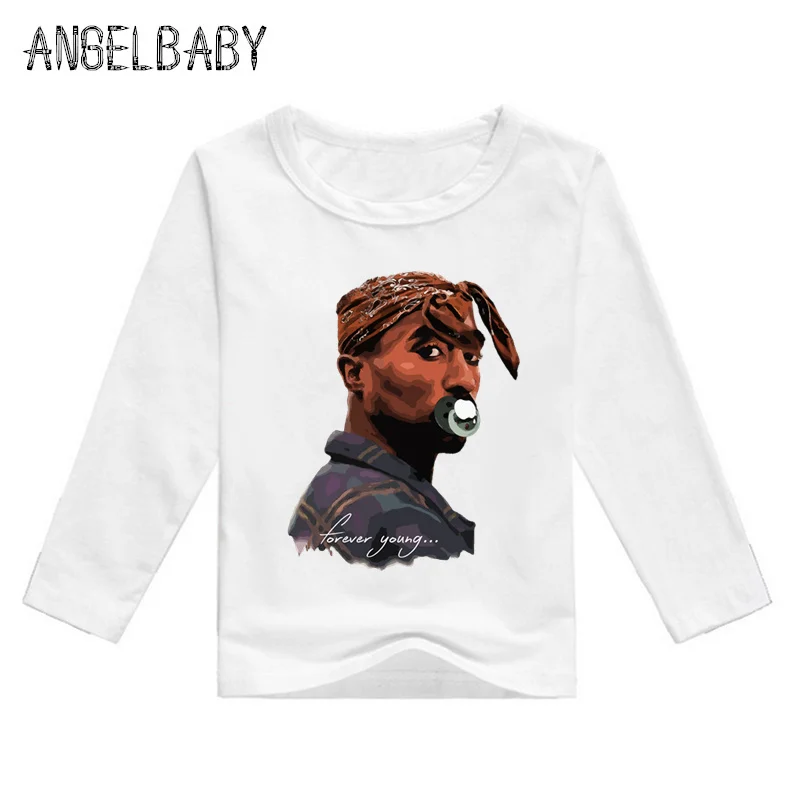 2019 комплект одежды для маленьких мальчиков и девочек Тупак 2pac в стиле хип-хоп с