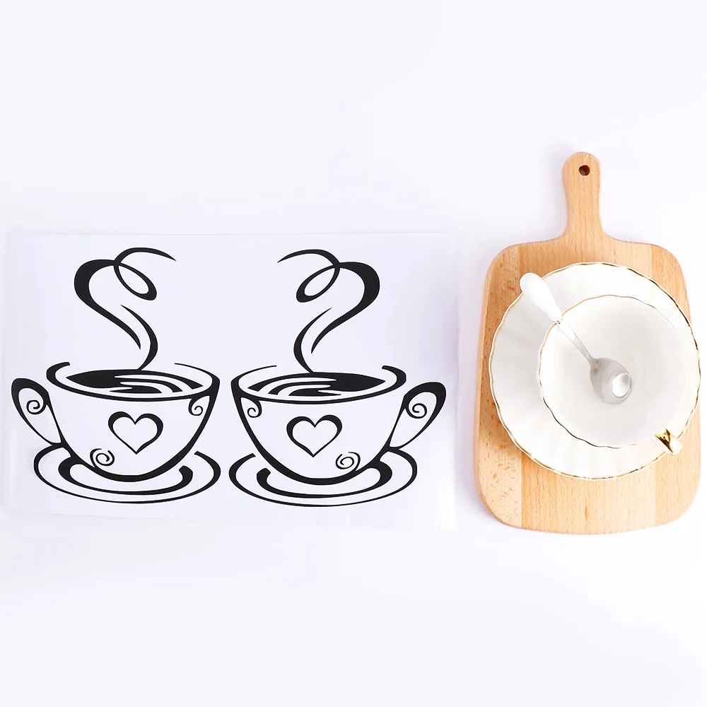 1 шт. DIY кофейные чашки для кафе чайные стены художественные Виниловые наклейки