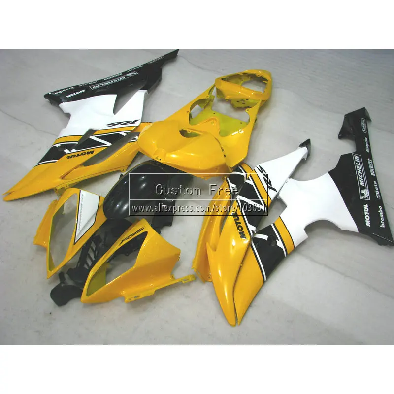 

Литьевая форма мотоцикла Обтекатели для YAMAHA YZF R6 2008 2009-2013 2014 YZFR6 08-14 желтый белый черный изготовленный на заказ обтекатель комплект JL31