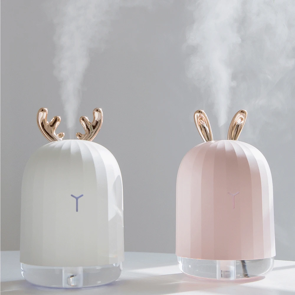 220ML White Deer Mini Air Humidifier Essential Oil Diffuser Aromatherapy Household Ultrasonic Usb Diffusers | Бытовая техника