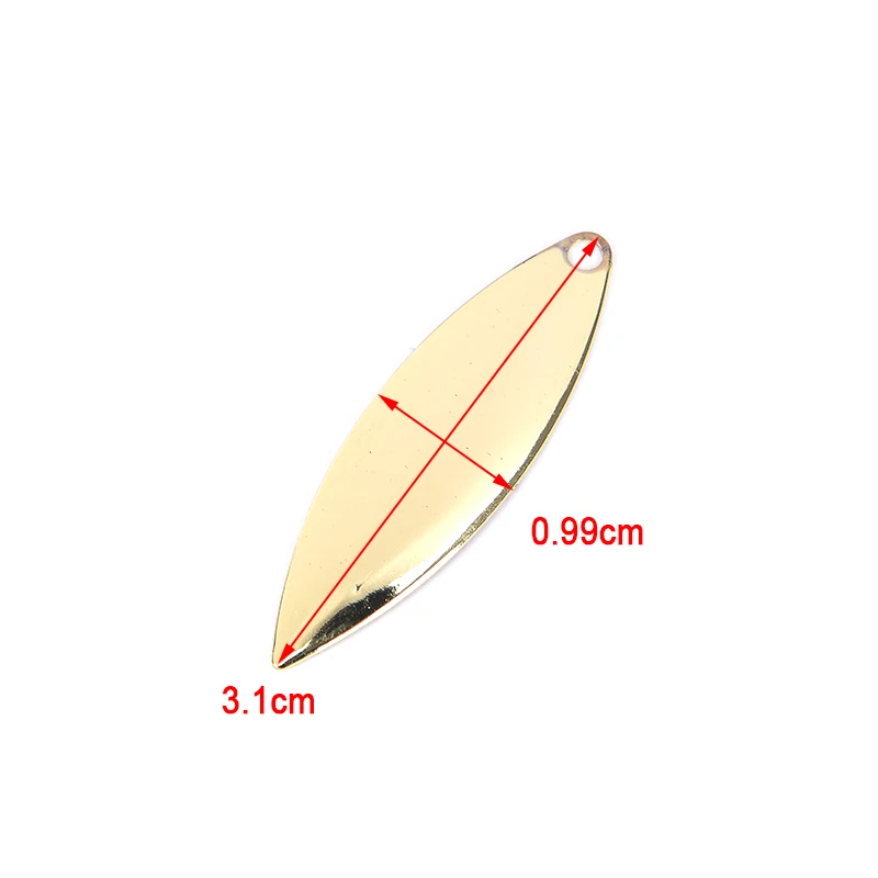 B-GD 50 шт. 45 г/50 г/75 г Металлические ивы Spinner лезвия гладкая отделка, Спиннер Сделай Сам приманки рыболовные приманки, снасти ремесло рыболовные Spinner Лезвия - Цвет: B-GD