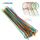 100 шт.пакет, 12 цветов, 2,5 мм x 100 мм, самоблокирующиеся Нейлоновые кабельные стяжки, кабельные стяжки, белый, черный, органайзер, крепежный кабель 2,5 мм * 100 мм