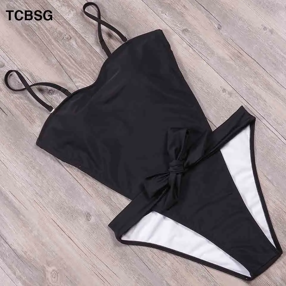 Новинка 2019 сексуальный женский купальник TCBSG Цельный с открытой спиной и