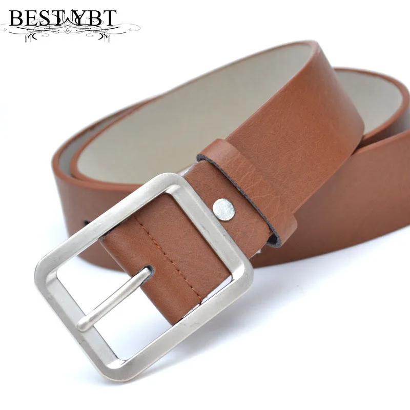 

Best YBT Men fashion belt high quality Alloy pin buckle Men belt Simple Business affairs casual Women dress cowboy belt
