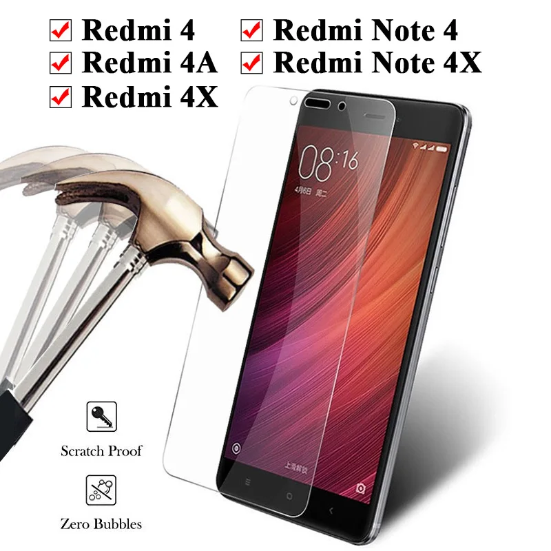 Защитное стекло для экрана ksiomi redme note 4x закаленное Xiaomi Redmi 4A x4 4 x a xiaomei xiami xiomi