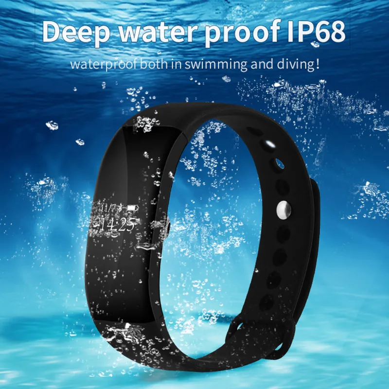 Smart Band 2018 Для мужчин смарт браслет сердечного ритма калорий IP68 Водонепроницаемый