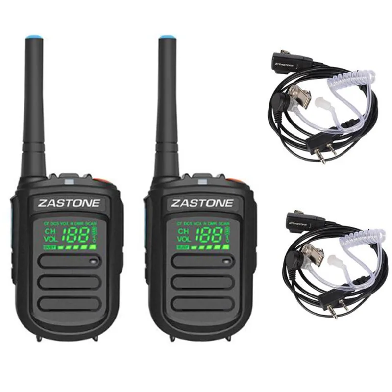 with earphone 2 шт) Zastone Mini9 plus DMR мини цифровая рация портативная UHF 400-470MHz HF трансивер CB радио - Цвет: with earphone